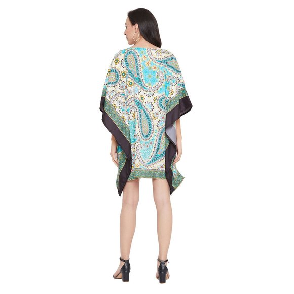 Womens Short Printed Dress One size Tunic Tops - Picture 7 of 8